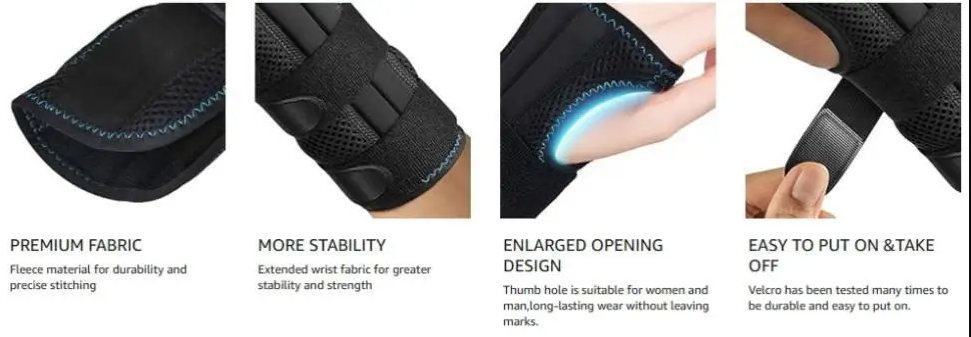 Wrist Support Adjustable Brace for Pain Relief Right Hand