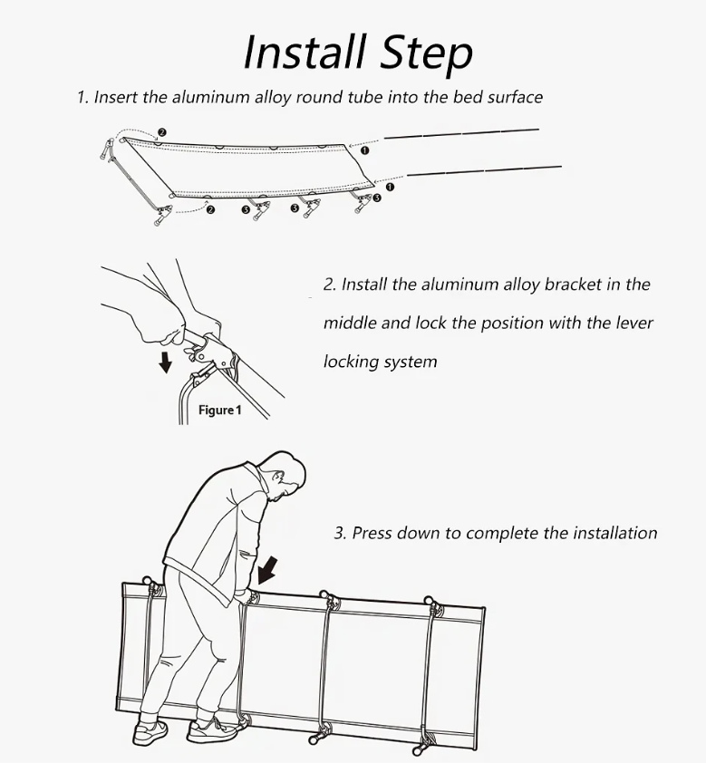Camping Cot Lightweight Folding Bed Portable Single