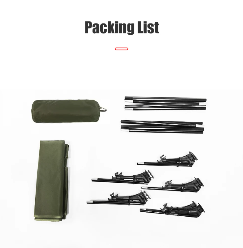 Camping Cot Folding Portable Bed Ultralight Outdoor Travel