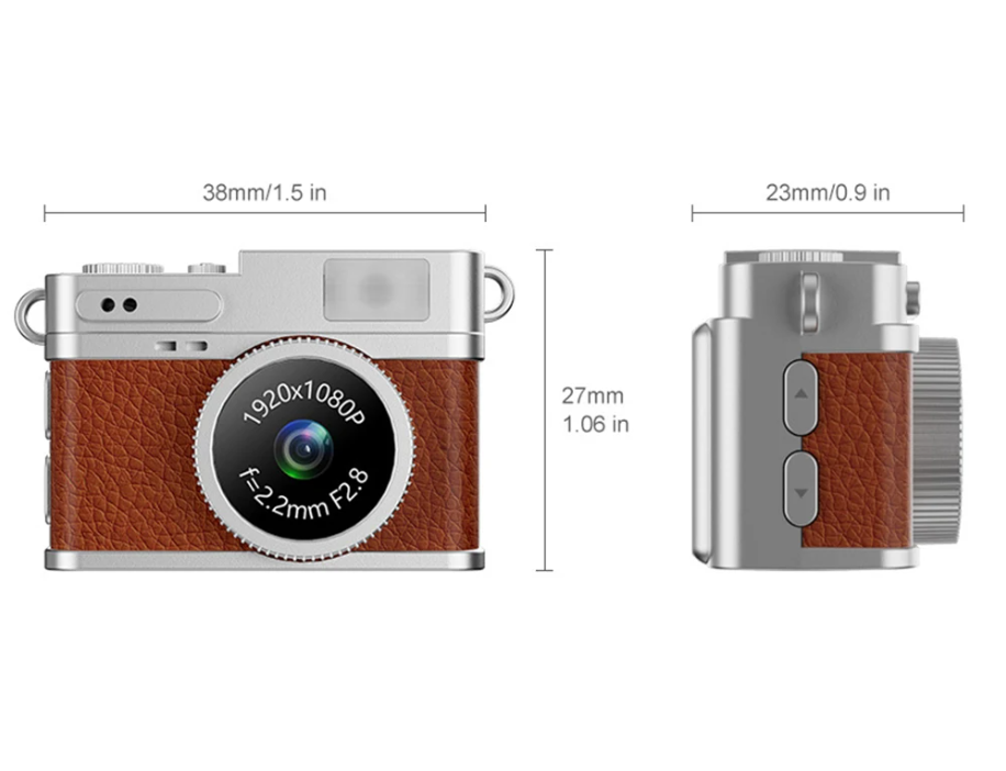 Mini Camera Video Recorder 1080P CCD Retro Compact Portable