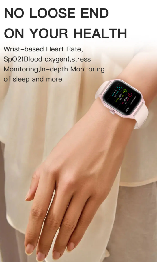 Smart Watch Fitness Tracker Bluetooth Call Touchscreen