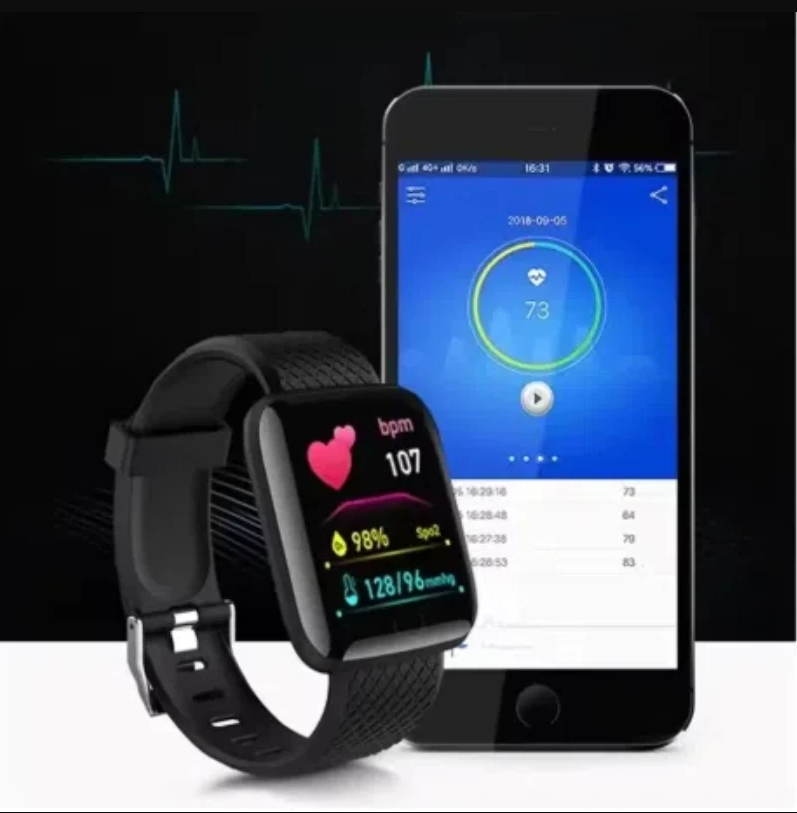 Smart Watch Fitness Tracker Heart Rate Blood Pressure Sleep