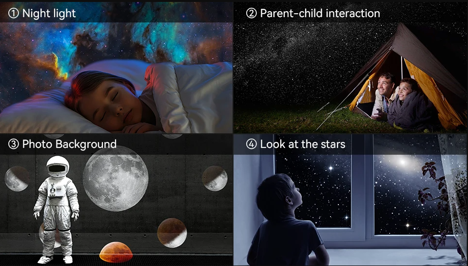 Galaxy Projector Night Light Starry Sky Lamp
