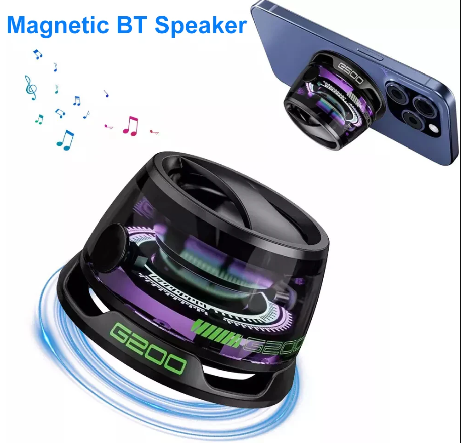 Magnetic Bluetooth Portable Mini Speaker LED Stereo Soundbar