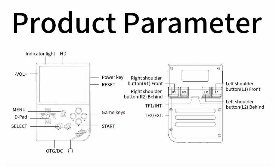 Handheld Portable Player Retro Game Console