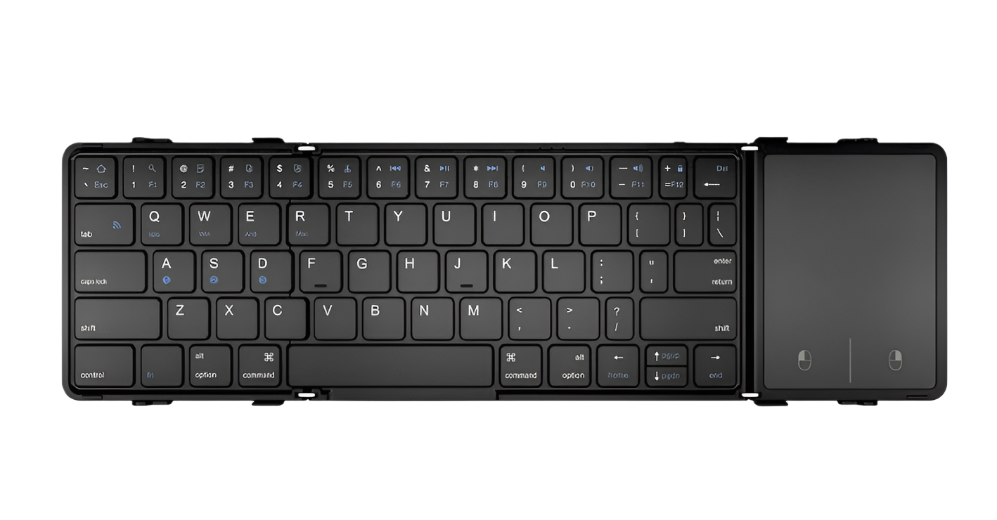 Folding Bluetooth Keyboard with Touchpad
