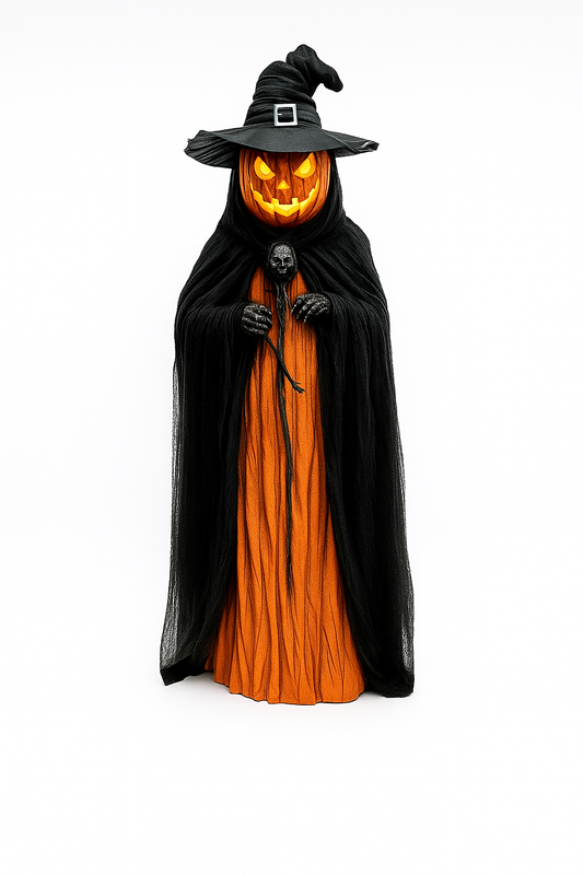 Halloween Pumpkin Man with Hanging Cloth Decoration
