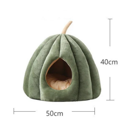 Cat Bed Warm Detachable Washable Pumpkin House