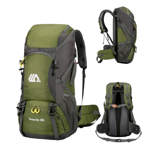 Backpack Hiking 50L Waterproof Travel Rucksack Nylon