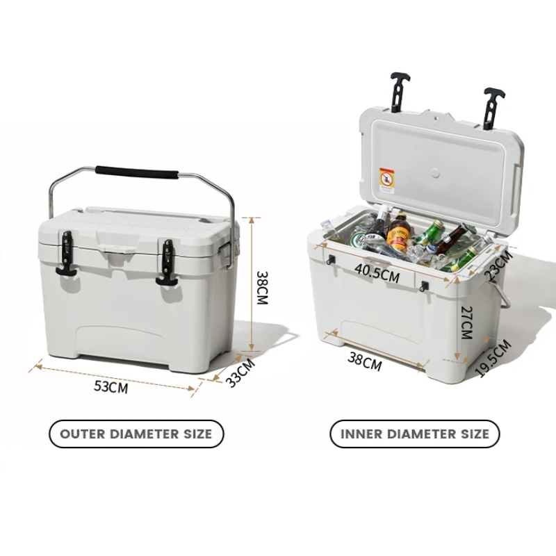 Ice Box Portable 25L Large Capacity Outdoor Cooler