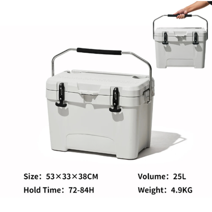 Ice Box Portable 25L Large Capacity Outdoor Cooler