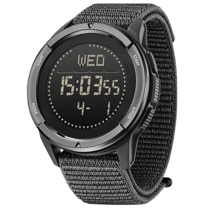 Men's Digital Sports Watch Carbon Fiber Compass Waterproof