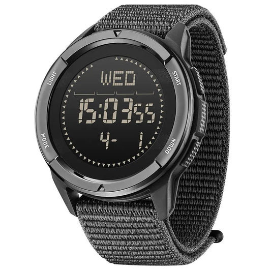 Men's Digital Sports Watch Carbon Fiber Compass Waterproof
