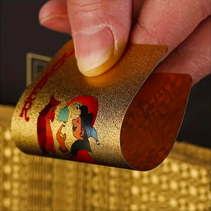 Playing Cards Plastic 24K Gold Foil
