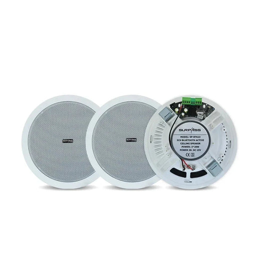 Ceiling Speaker Bluetooth 6 Inch 20W Moisture Resistant