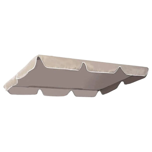 Beige awning on a white background