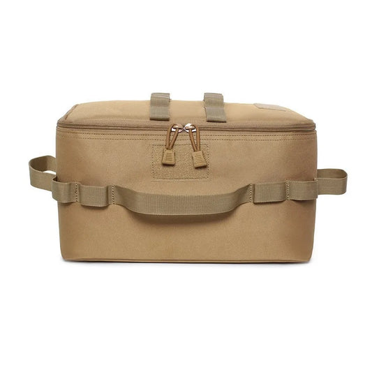 Tank rectangular bag with straps on a white background