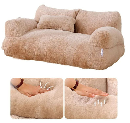 Cat Bed Sofa Plush Warm Nest for Pets