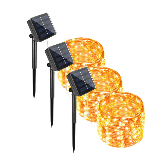 Solar String Lights with Waterproof LED (Warm White)