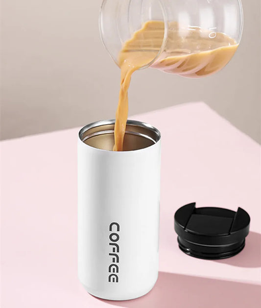 Stainless Steel Coffee Mug (White)