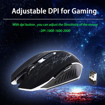 Rechargeable Wireless Gaming Mouse