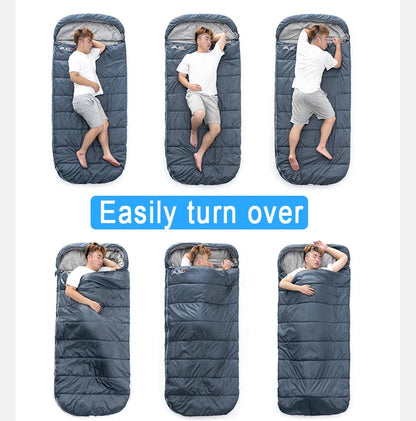 Camping Sleeping Bag with Lightweight 3 Season Adult Large