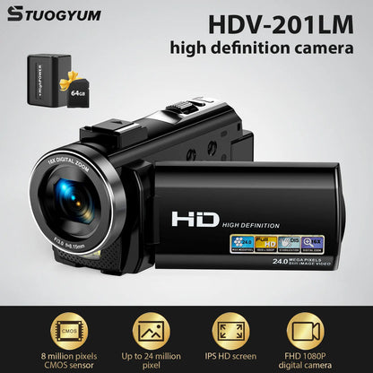 Digital Camera Video Camcorder with Rotating LCD Screen