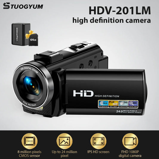 Digital Camera Video Camcorder with Rotating LCD Screen