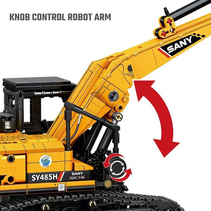 Building Blocks Excavator Model 1022pcs City Construction