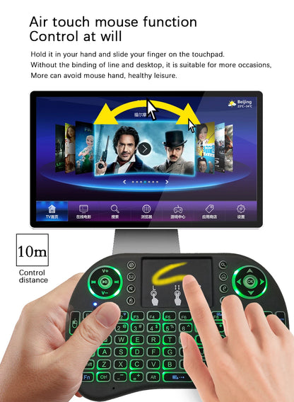 2.4G Mini Wireless Keyboard with Touchpad Backlit