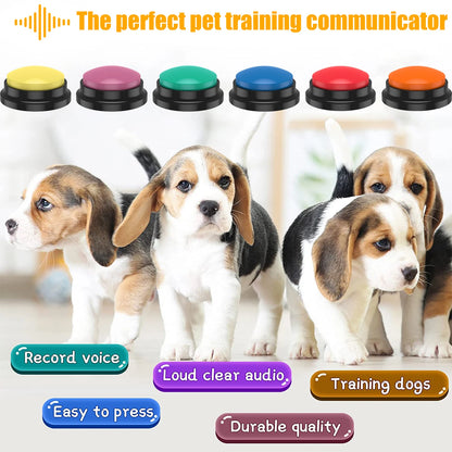 Dog Training Buttons Recordable Talking Pet Interactive Light