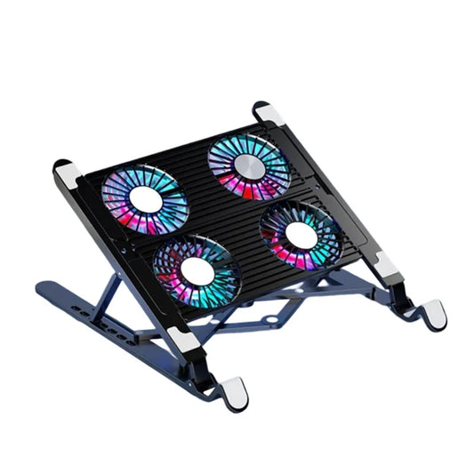 Laptop Cooling Pad Adjustable Stand with 4 Fans