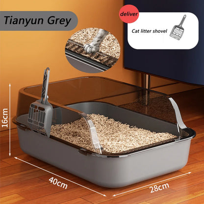 Cat Litter Box (Titanium Grey)