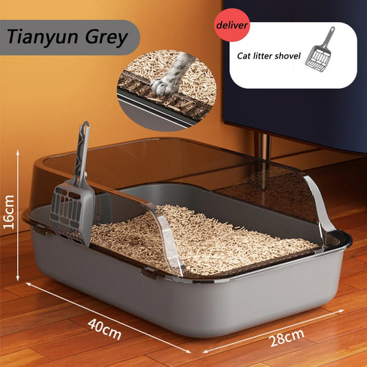 Cat Litter Box (Titanium Grey)