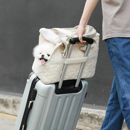 Cat Carrier Bag Portable Breathable Soft-Sided Travel