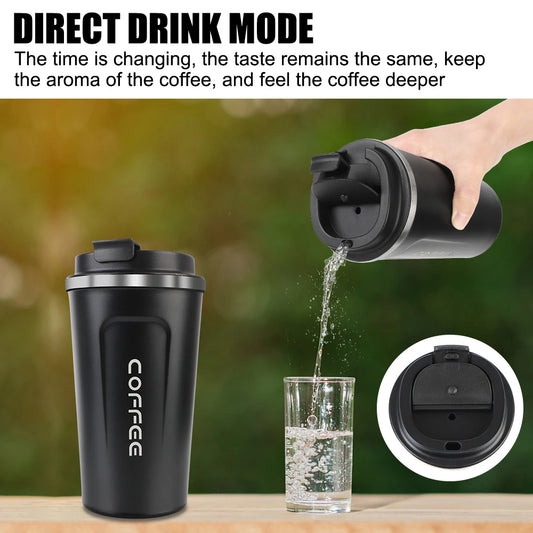 Stainless Steel Coffee mug (Black)