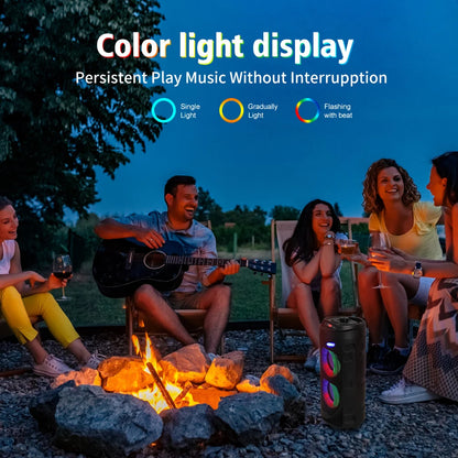 Portable Wireless Bluetooth Subwoofer Speaker Soundbar with LED lights & Karaoke