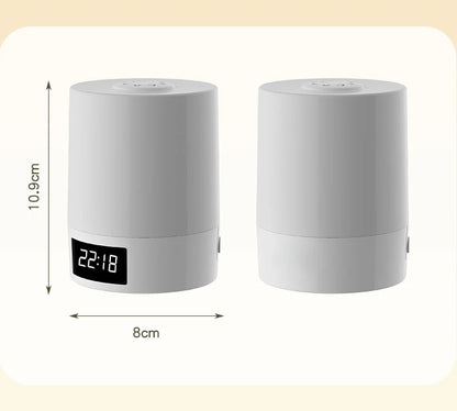 Night Lamp Light Clock with Dimmable LED for Bedroom