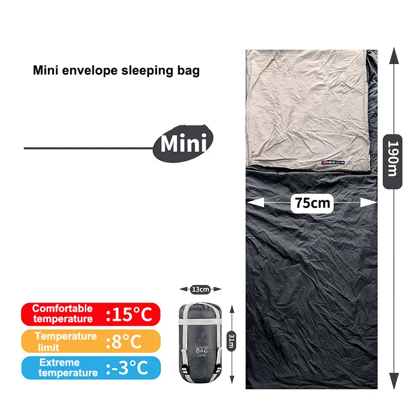 Outdoor Hiking Sleeping Bag with Cotton Ultralight