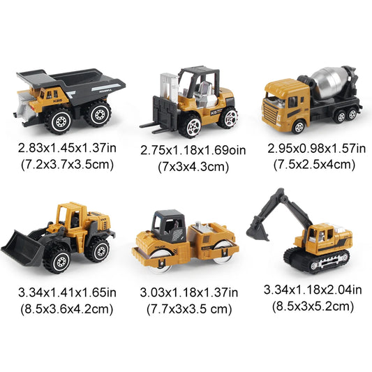 Construction Truck Toy Set Diecast Alloy Vehicles