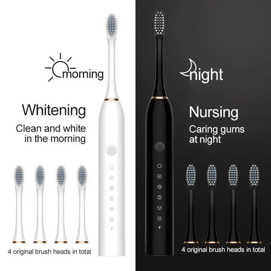 High-frequency sonic toothbrush with 6 modes (White)