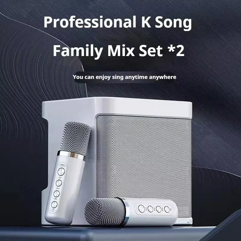 Speaker Karaoke Machine with Dual Wireless Microphones