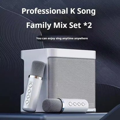 Speaker Karaoke Machine with Dual Wireless Microphones