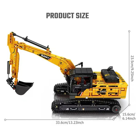 Building Blocks Excavator Model 1022pcs City Construction