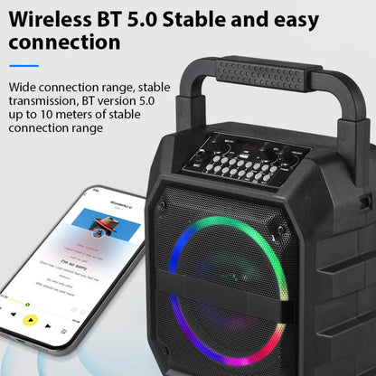 Wireless Karaoke System with Speaker & Microphone Set