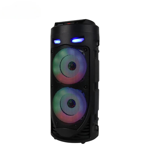 Portable Wireless Bluetooth Subwoofer Speaker Soundbar with LED lights & Karaoke