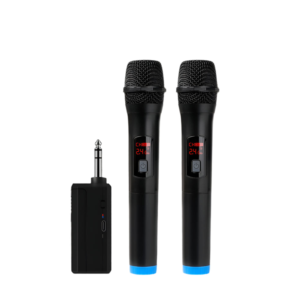 Wireless Microphone Dual Channel Handheld VHF System