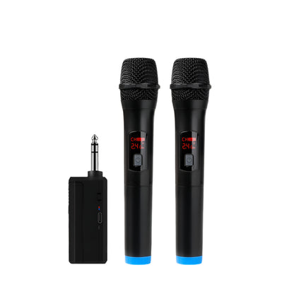 Wireless Microphone Dual Channel Handheld VHF System