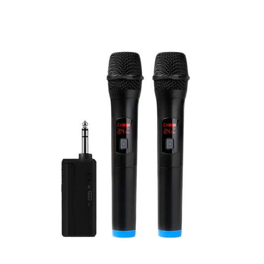 Wireless Microphone Dual Channel Handheld VHF System