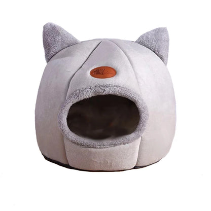 Cat Bed Winter Cave with Removable Cushion